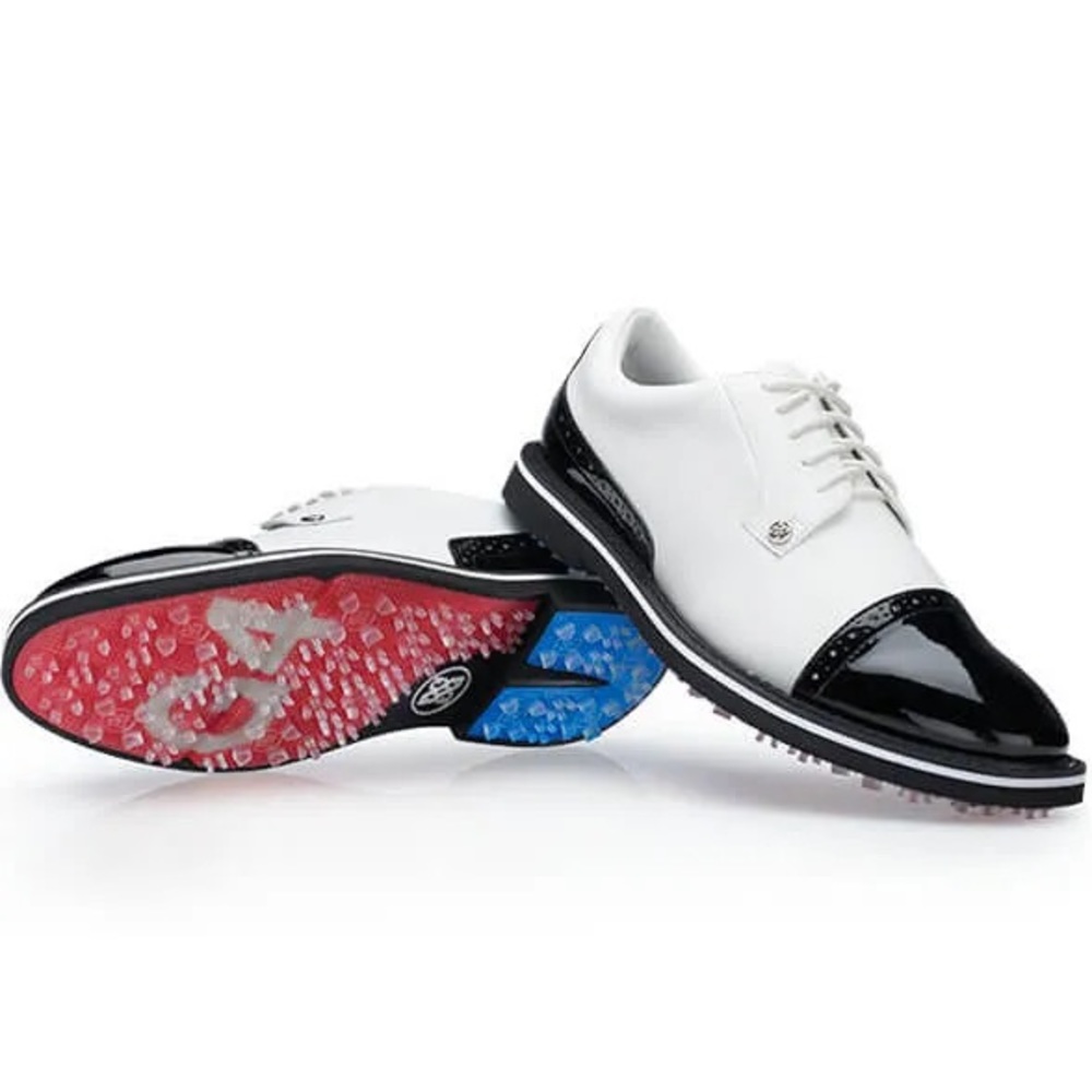 G/Fore G4 Gfore Cap Toe Gallivanter Snow Onyx Golf Shoe